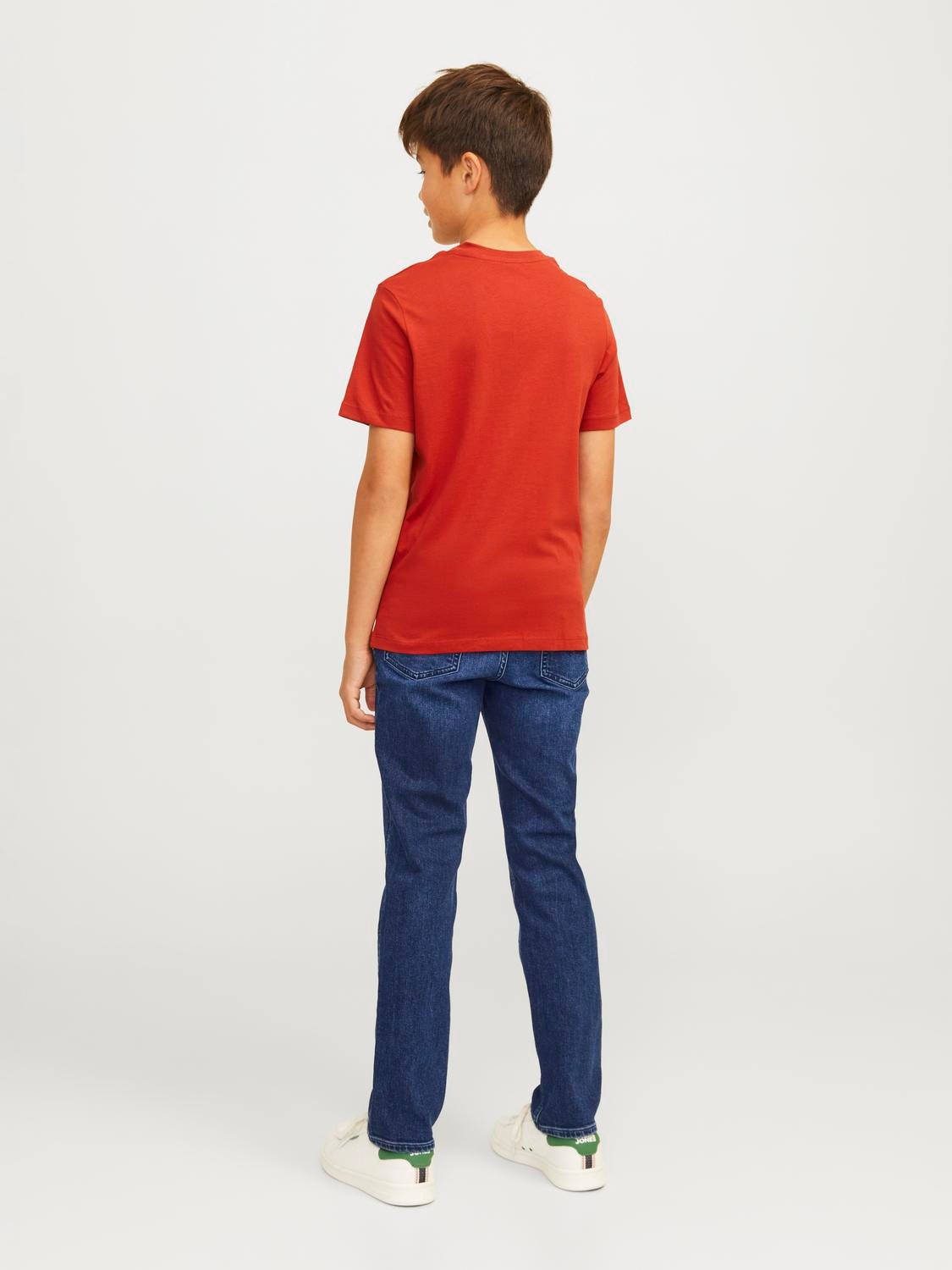 Jack & Jones JJICLARK JJORIGINAL AM 384 SN Regular fit Džinsai For boys -Blue Denim - 12259282