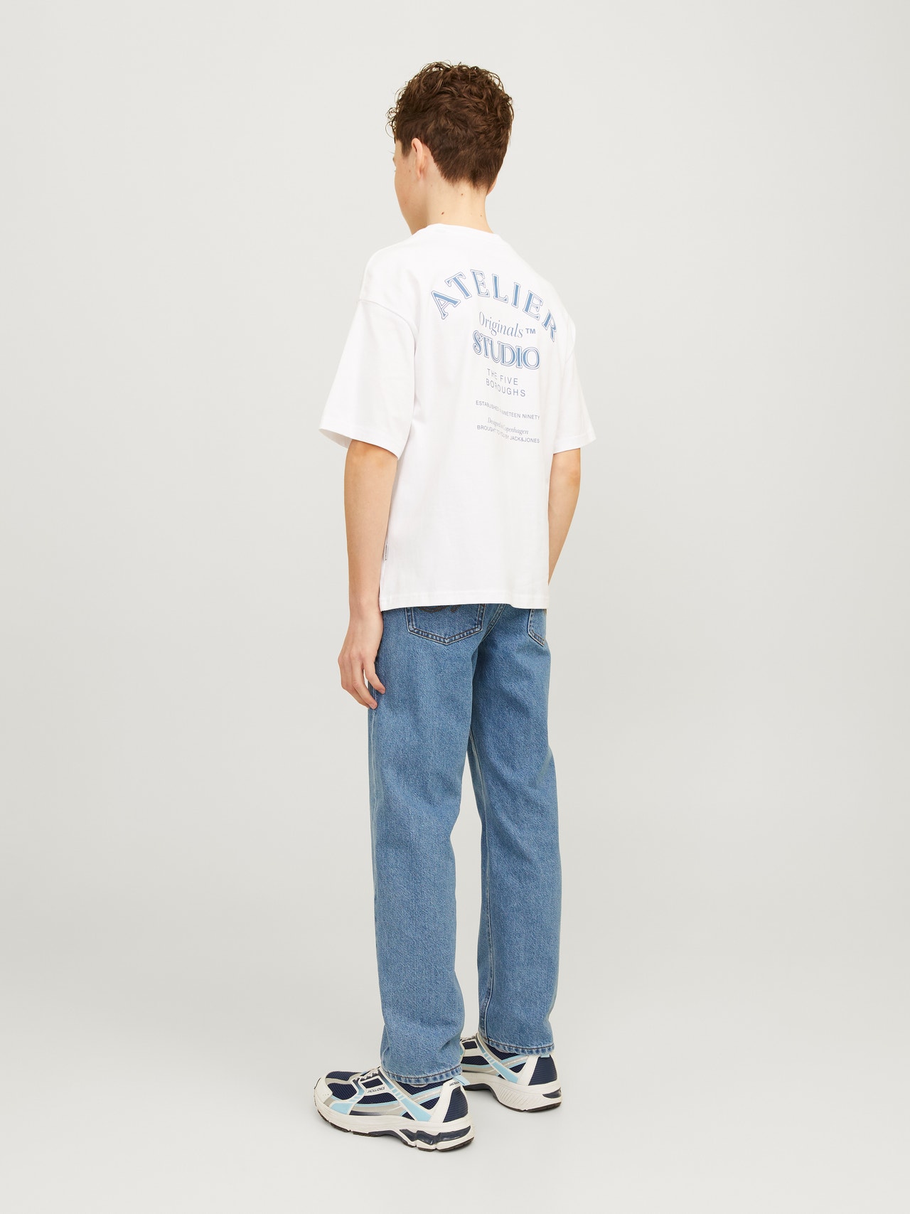 Jack & Jones JJICHRIS JJORIGINAL SQ 036 Relaxed Fit Jeans For boys -Blue Denim - 12259290