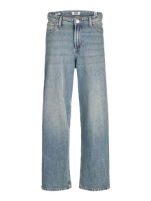Jack & Jones JJIALEX JJORIGINAL MF 607 SN JNR Baggy džinsai Jaunimui -Blue Denim - 12259294