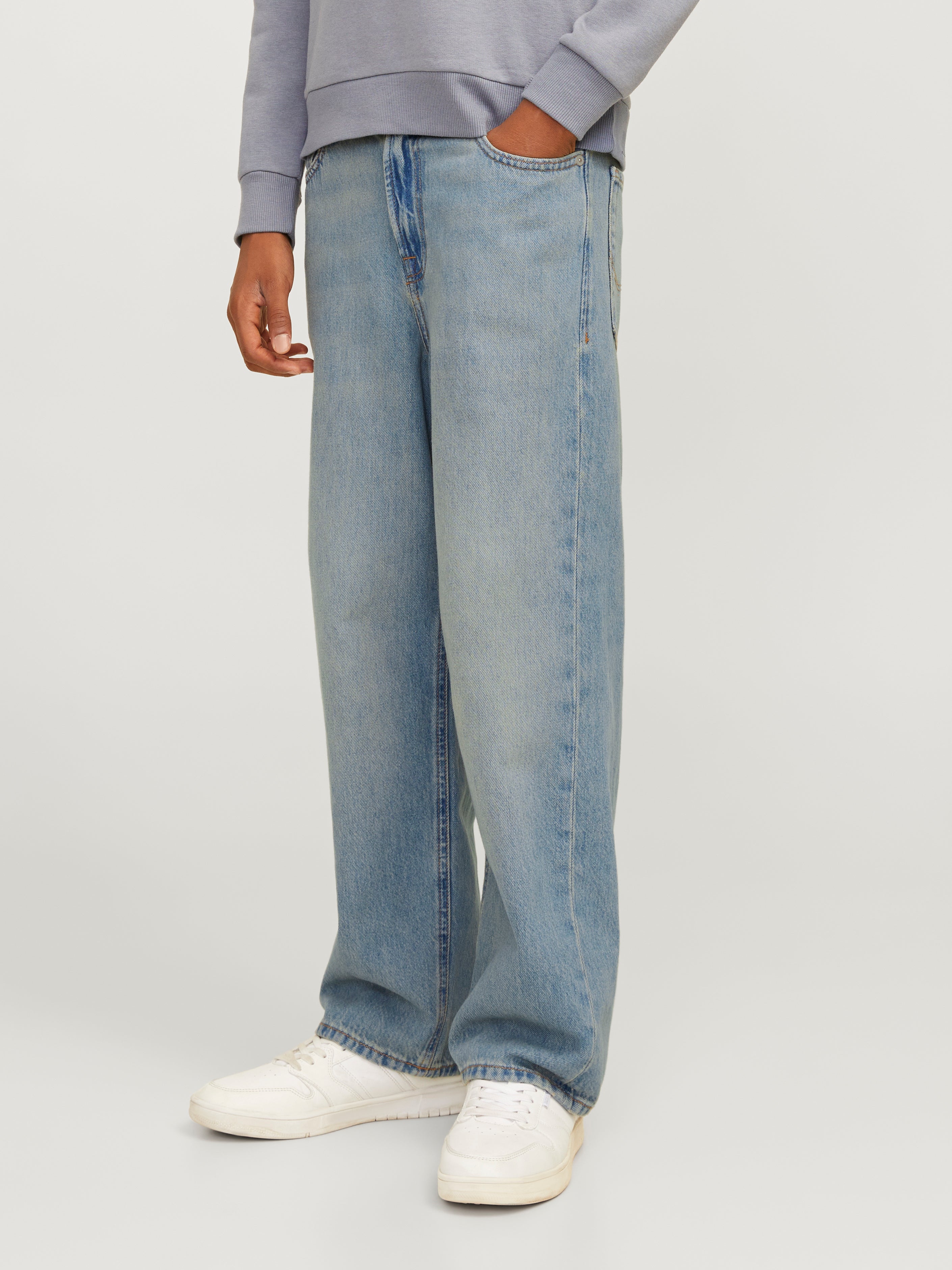 Jjialex Jjoriginal Mf 607 Sn Jnr Baggy Fit Jeans Junior