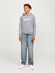 Jack & Jones JJIALEX JJORIGINAL MF 607 SN JNR Baggy džinsai Jaunimui -Blue Denim - 12259294
