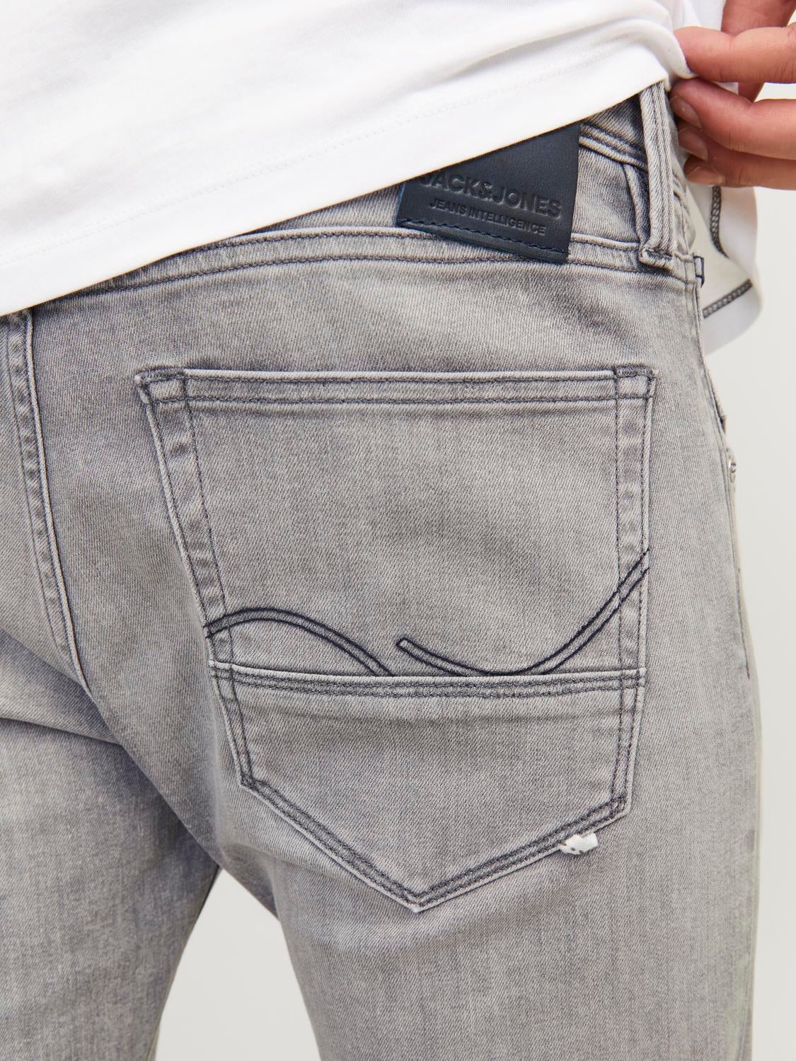 Jeans Uomo Jack & Jones Jjiglenn Jjfox Am 496 - Denim Indaco, Vestibilità Comoda, Modello Fox - 2
