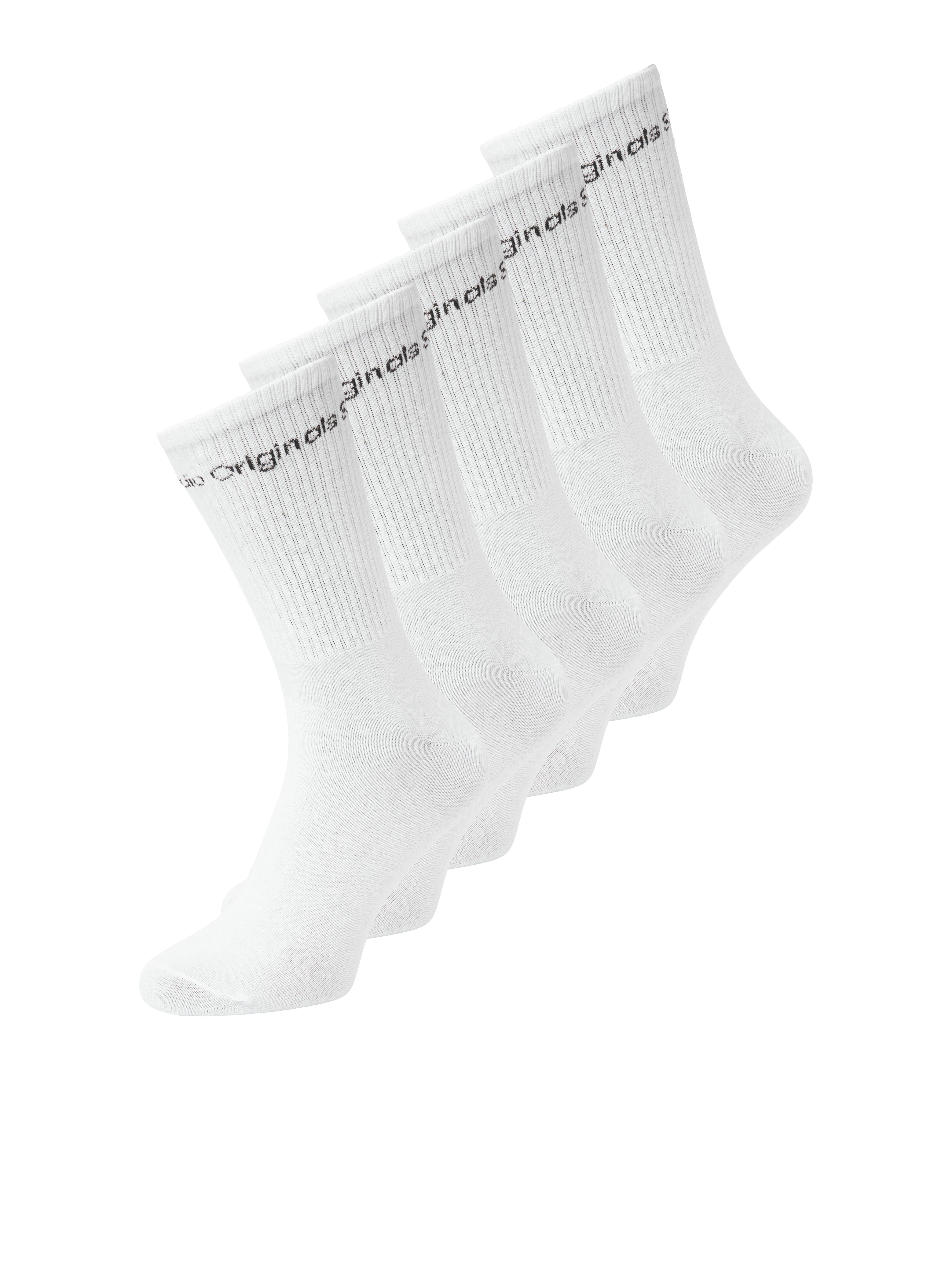 Pack 5 Calcetines Jack And Jones Logo Blanco Niño