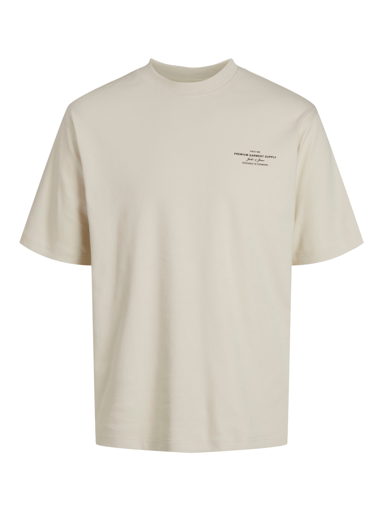 Jack & Jones Printet Crew neck T-shirt -Summer Sand - 12259357