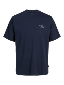 Jack & Jones Tryck Rundringning T-shirt -Night Sky - 12259357