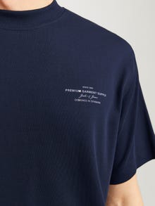 Jack & Jones Nadruk Okrągły dekolt T-shirt -Night Sky - 12259357