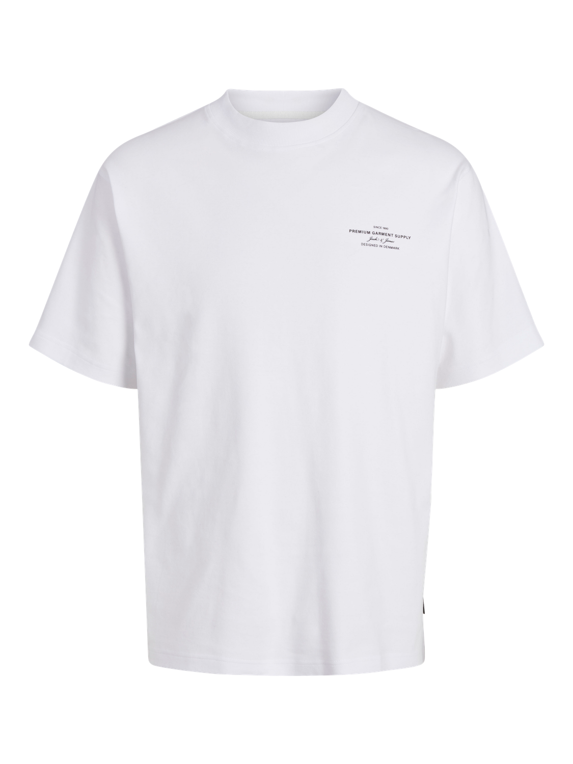 Jack & Jones Spausdintas raštas Apskritas kaklas Marškinėliai -Bright White - 12259357