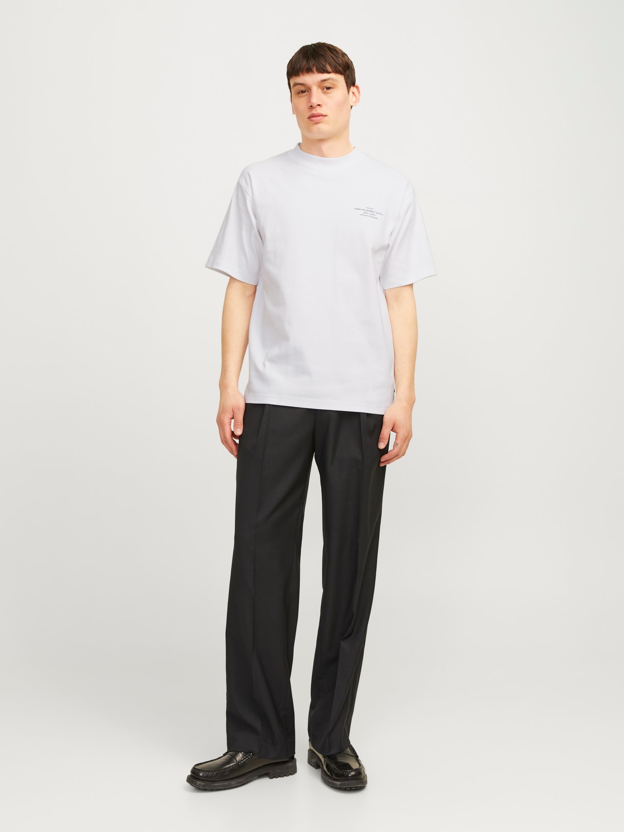 Jack & Jones T-shirt Estampar Decote Redondo -Bright White - 12259357