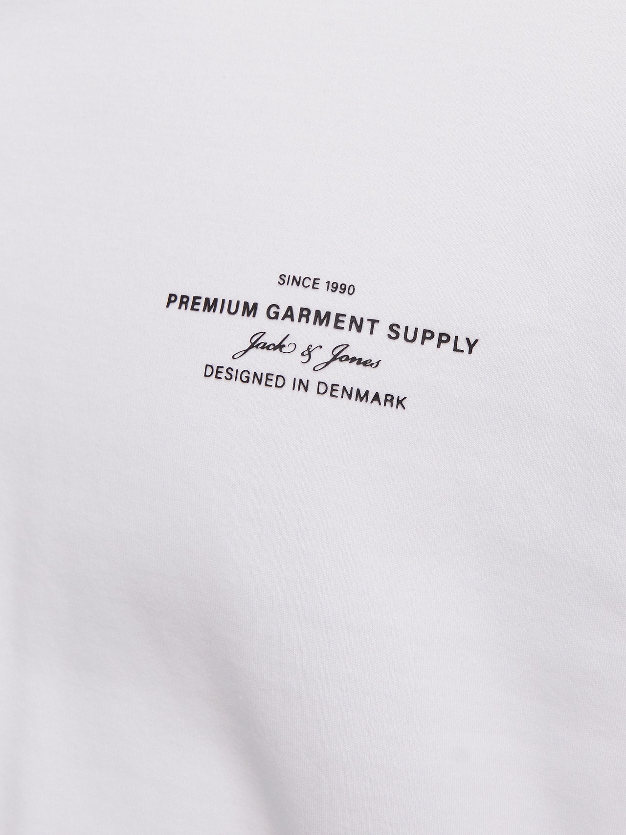 Jack & Jones Painettu Pyöreä pääntie T-paita -Bright White - 12259357