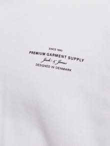 Jack & Jones T-shirt Estampar Decote Redondo -Bright White - 12259357