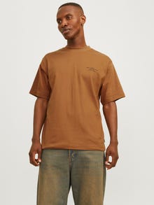 Jack & Jones Printed Crew neck T-shirt -Nuthatch - 12259357