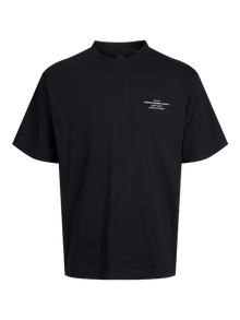 Jack & Jones Gedrukt Ronde hals T-shirt -Black - 12259357