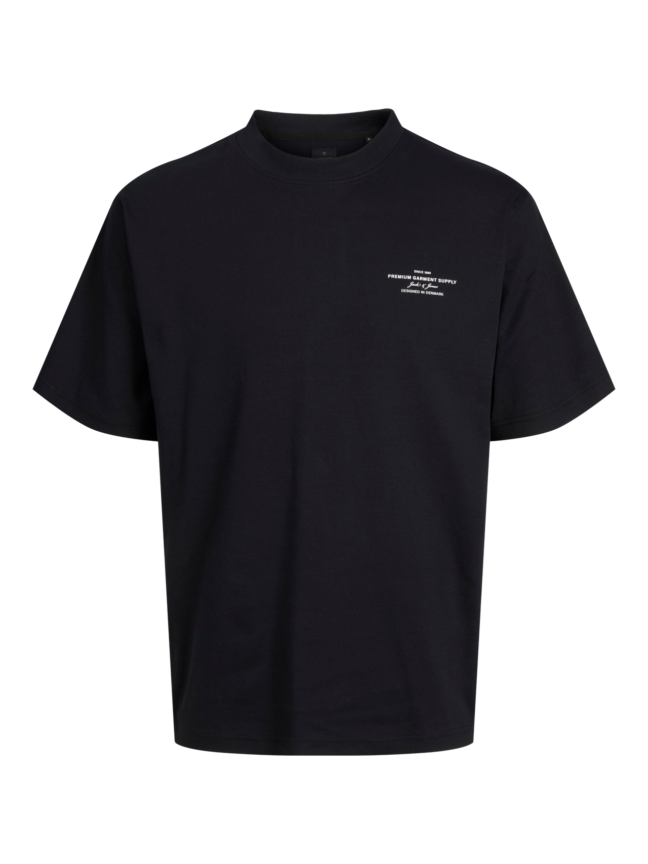 Jack & Jones T-shirt Estampar Decote Redondo -Black - 12259357
