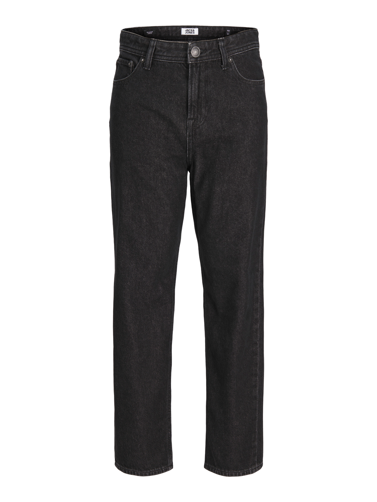 Jack & Jones JJICHRIS JJORIGINAL SQ 736 Relaxed Fit Jeans For boys -Black Denim - 12259411