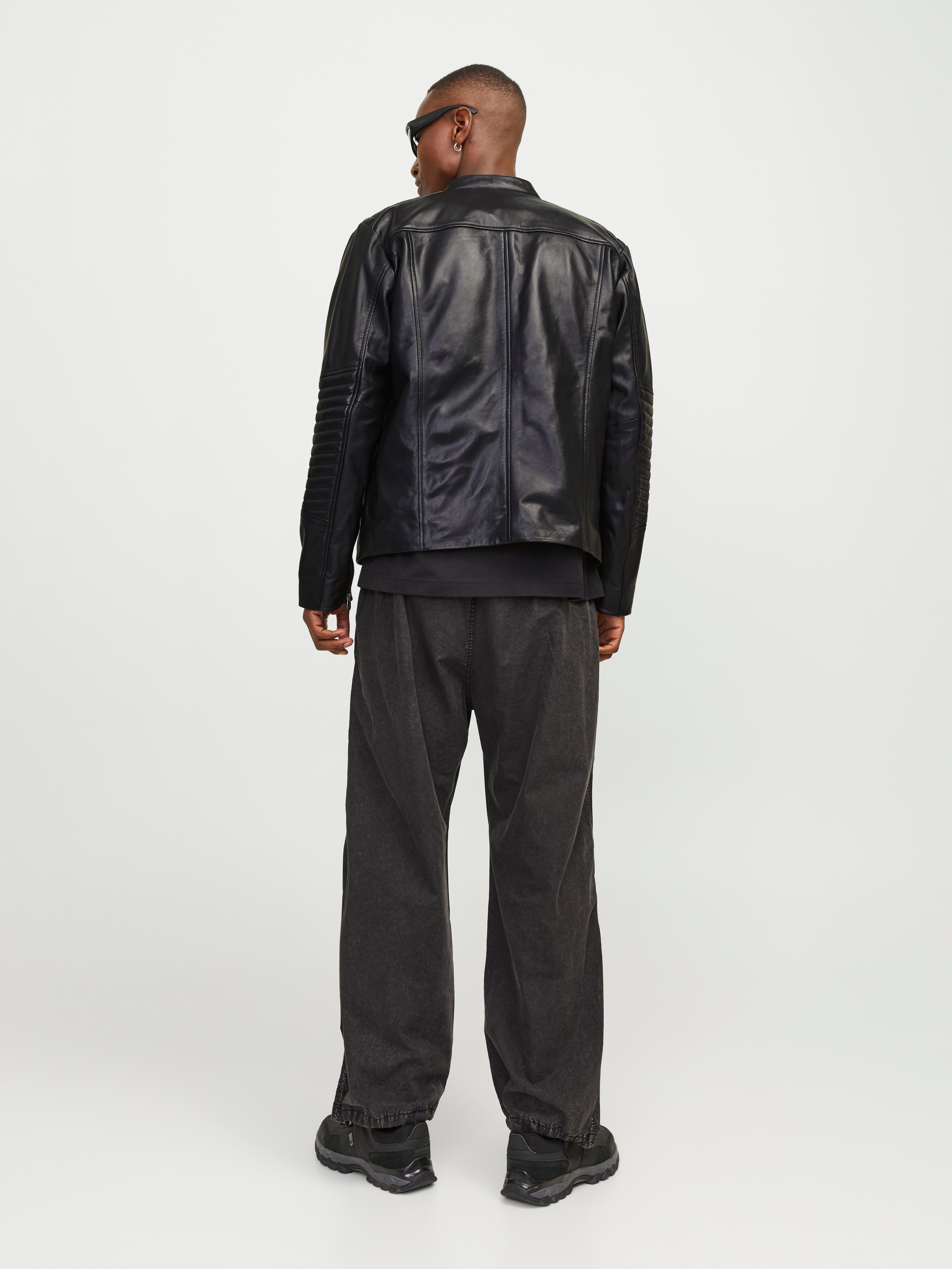 Jack & Jones Leather jacket -Black - 12259415