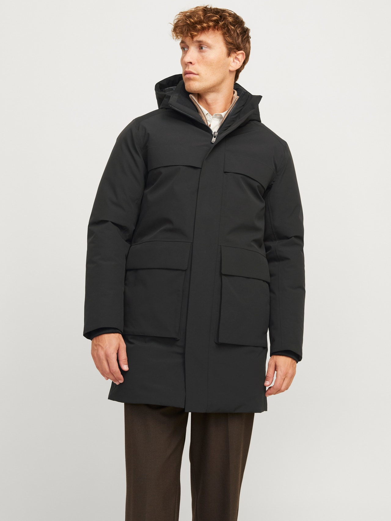Jack & Jones Erkek Kapüşonlu Uzun Mont Siyah Parka 12236096 - Fiyatı Jack & Jones Erkek Kapüşonlu Uzun Mont Siyah Parka 12236096 - Fiyatı