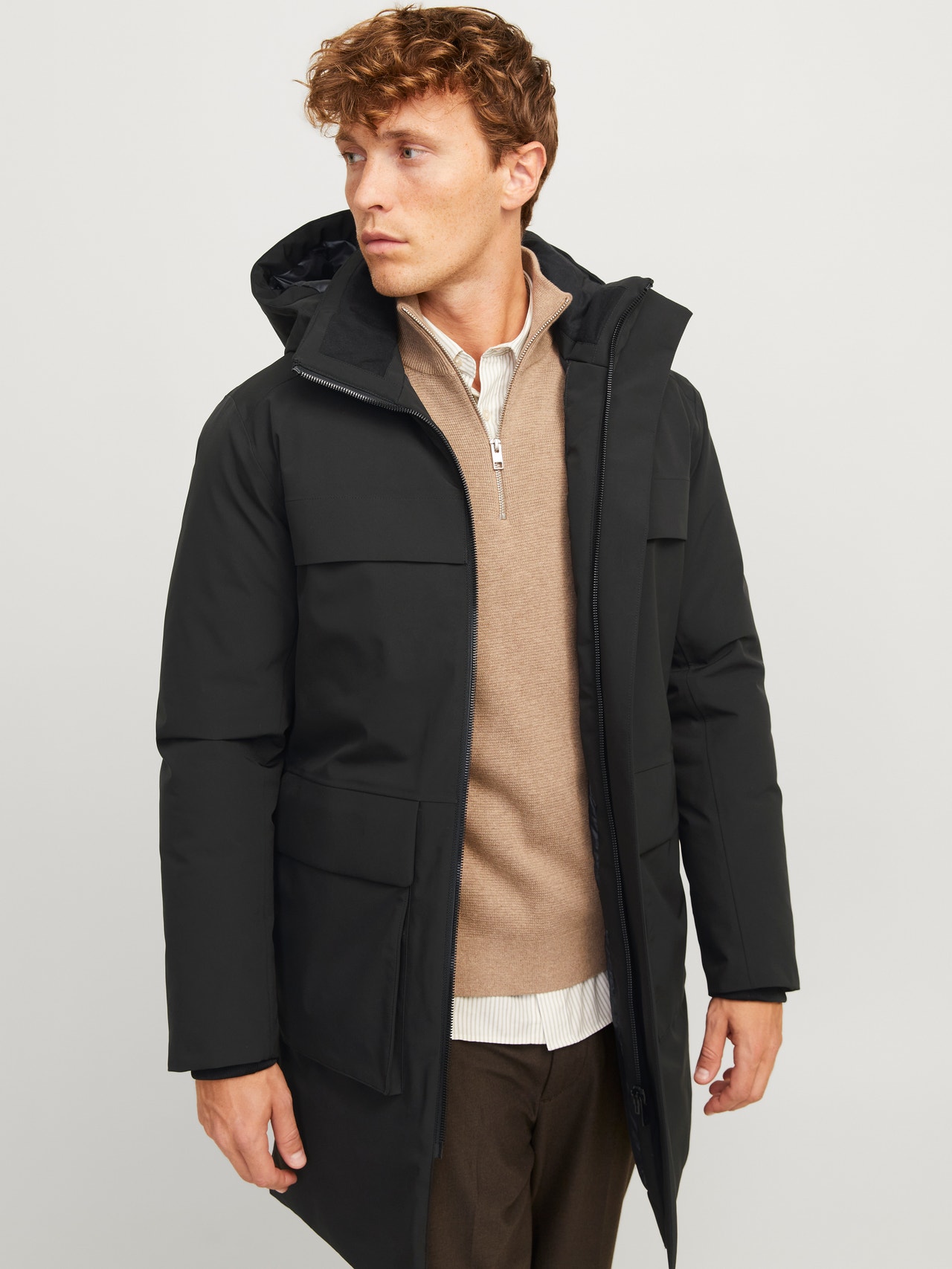 Jack & Jones JPRBLAWAVE SN Parka, zwart, XS, zwart, XS Jack & Jones JPRBLAWAVE SN Parka, zwart, XS, zwart, XS