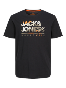 Jack & Jones Logo T-shirt For boys -Black - 12259476