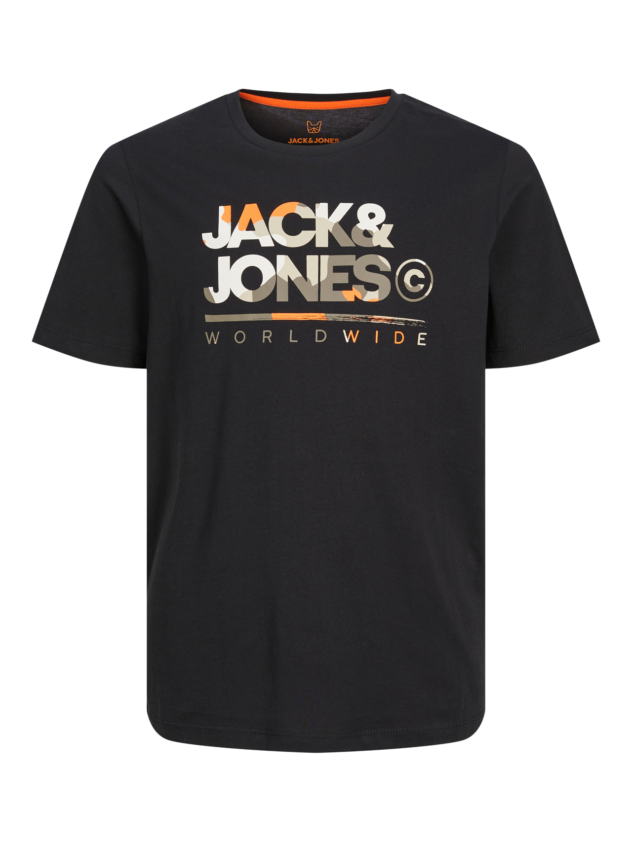 Jack & Jones Z logo T-shirt Dla chłopców -Black - 12259476
