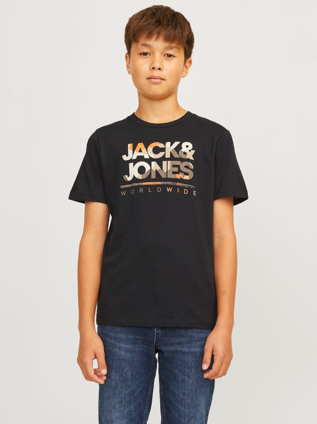 Jack & Jones Logo T-shirt Til drenge - 12259476