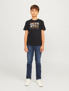 Jack & Jones Logo T-shirt For boys -Black - 12259476