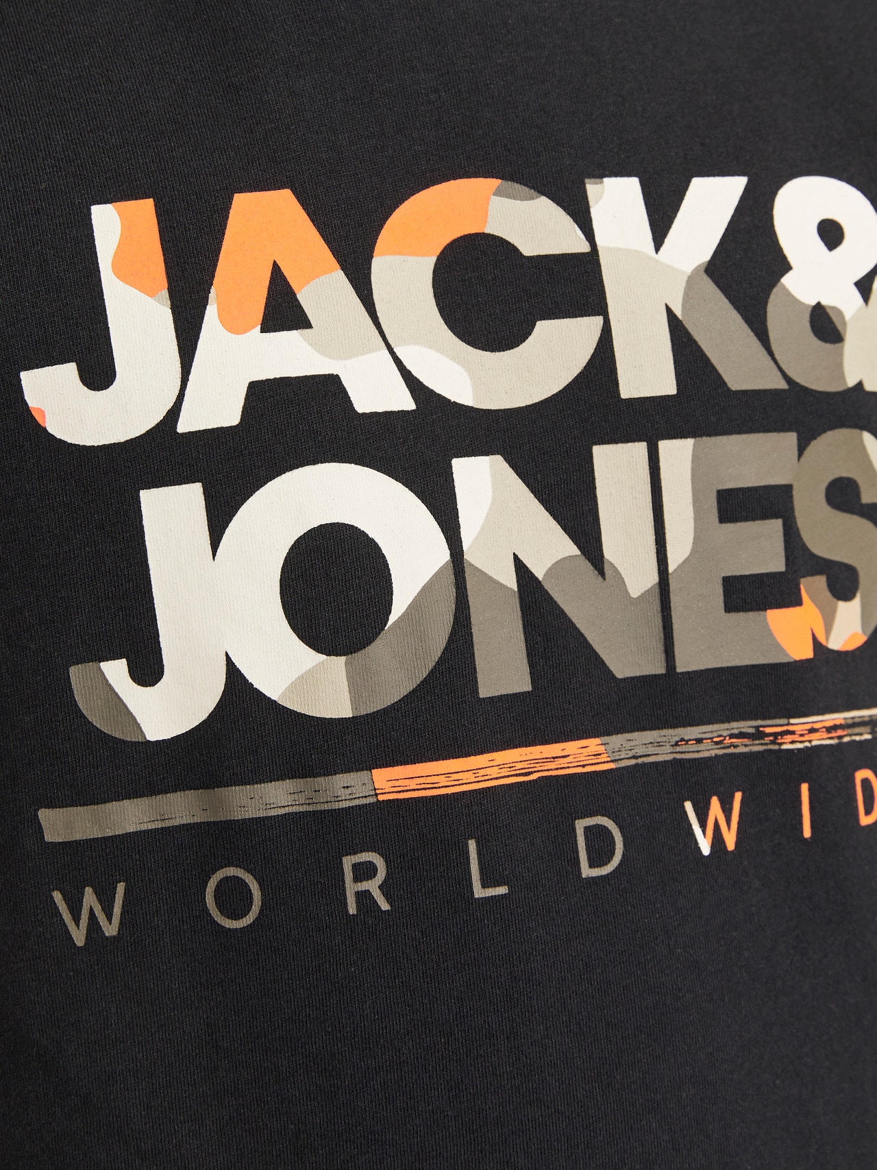 Jack & Jones Logo Tričko Junior -Black - 12259476