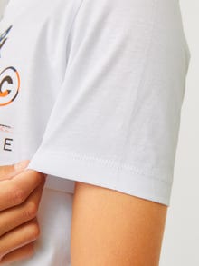 Jack & Jones Logo T-skjorte For gutter -White - 12259476