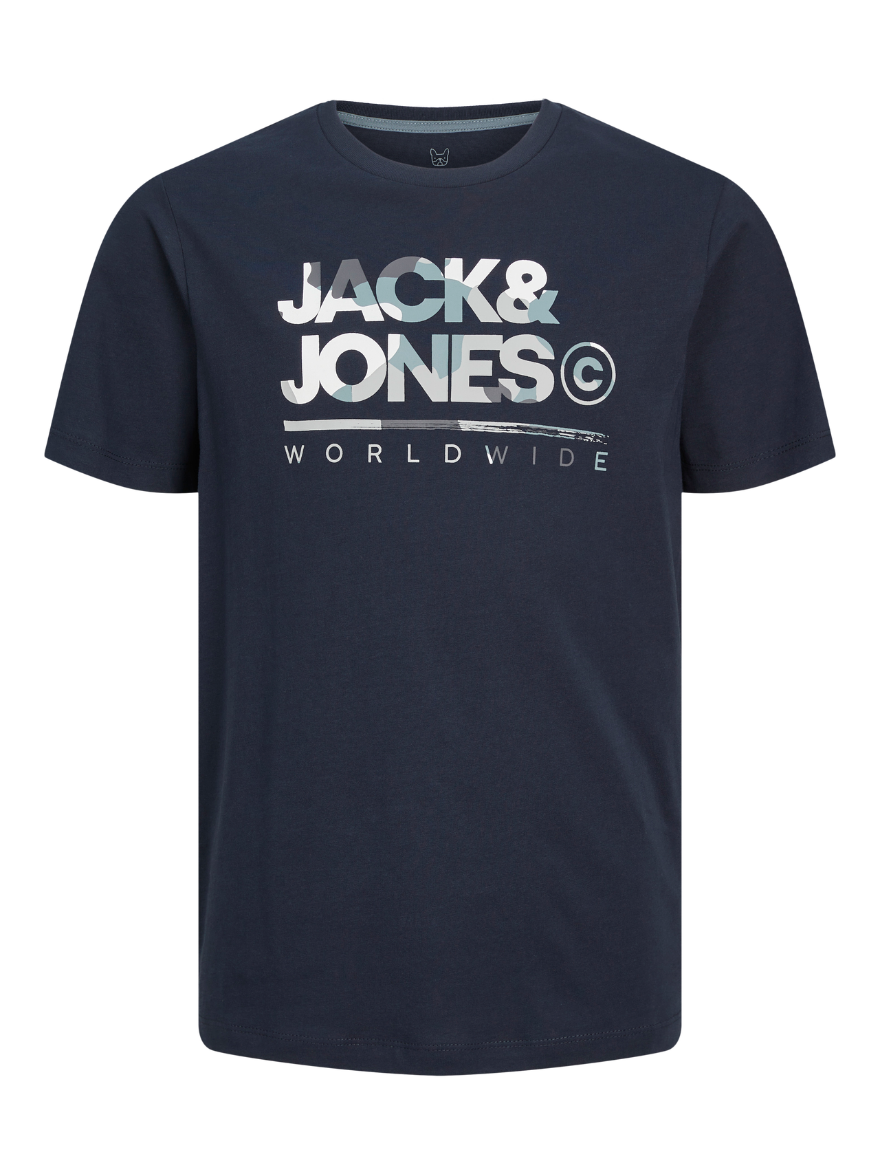 Jack & Jones Logo Tričko Junior -Navy Blazer - 12259476