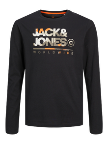 Jack & Jones Logo Tričko Mini -Black - 12259499