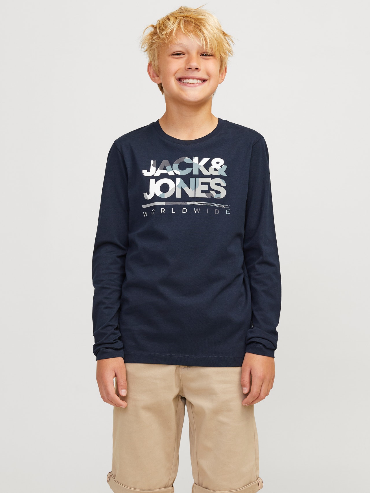 Jack & Jones Logo T-shirt Mini -Navy Blazer - 12259499