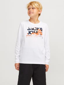 Jack & Jones Logo Tričko Mini -White - 12259499