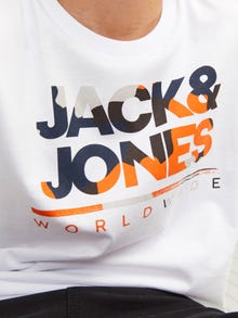 Jack & Jones Logo T-shirt Mini -White - 12259499