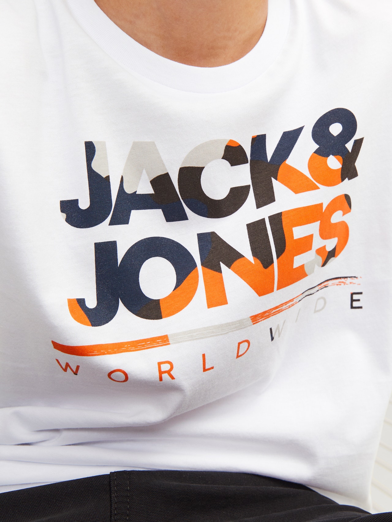 Jack & Jones Logotipas Marškinėliai Mini -White - 12259499