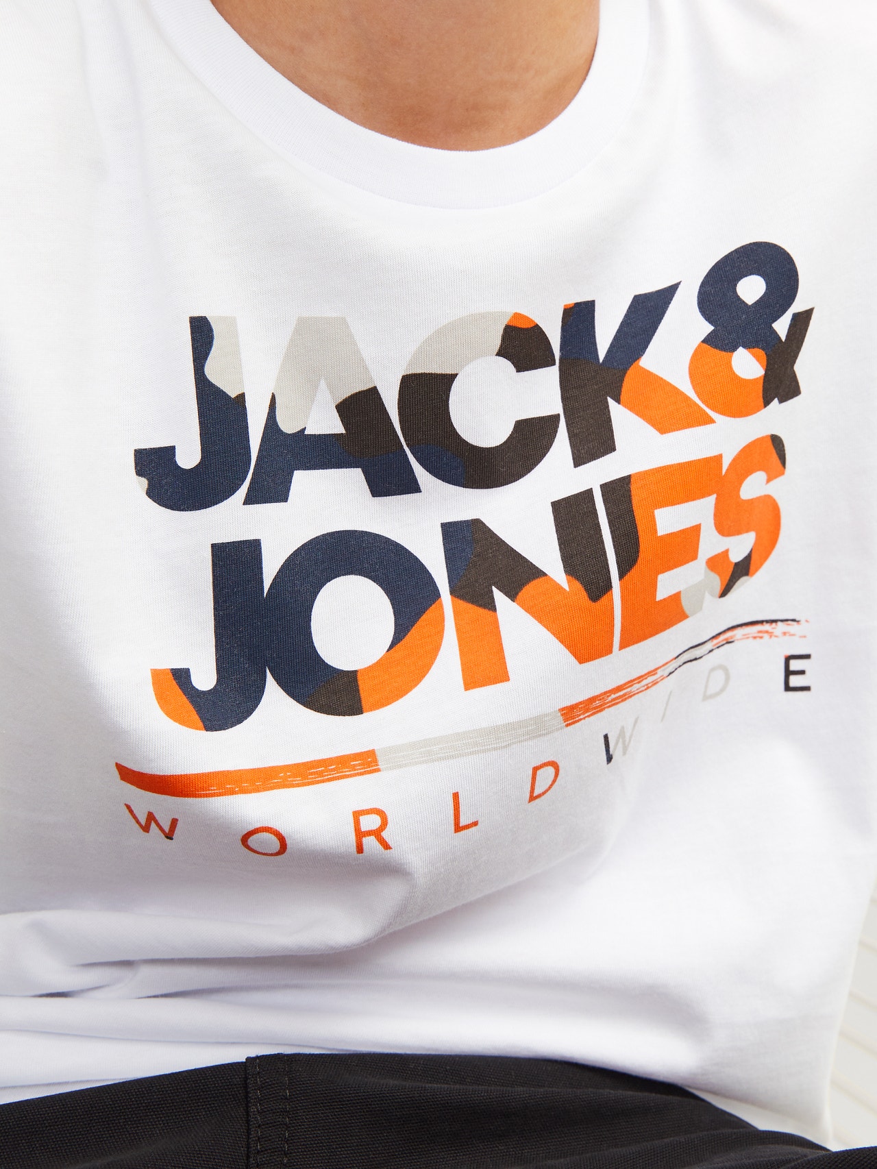 Jack & Jones Logo Tričko Mini -White - 12259499
