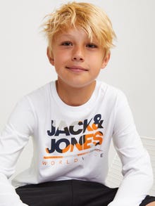 Jack & Jones Logotipas Marškinėliai Mini -White - 12259499