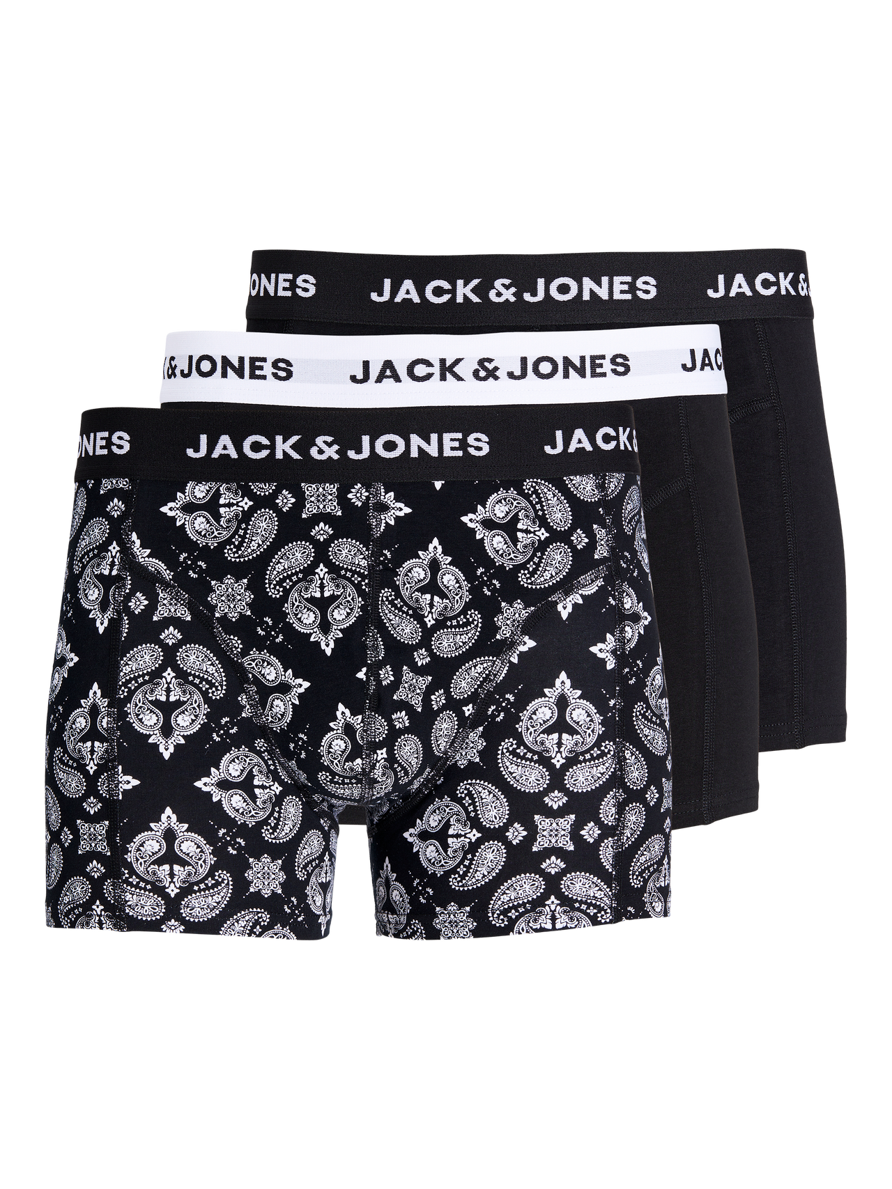 Jack & Jones 3-pack Trunks -Black - 12259575