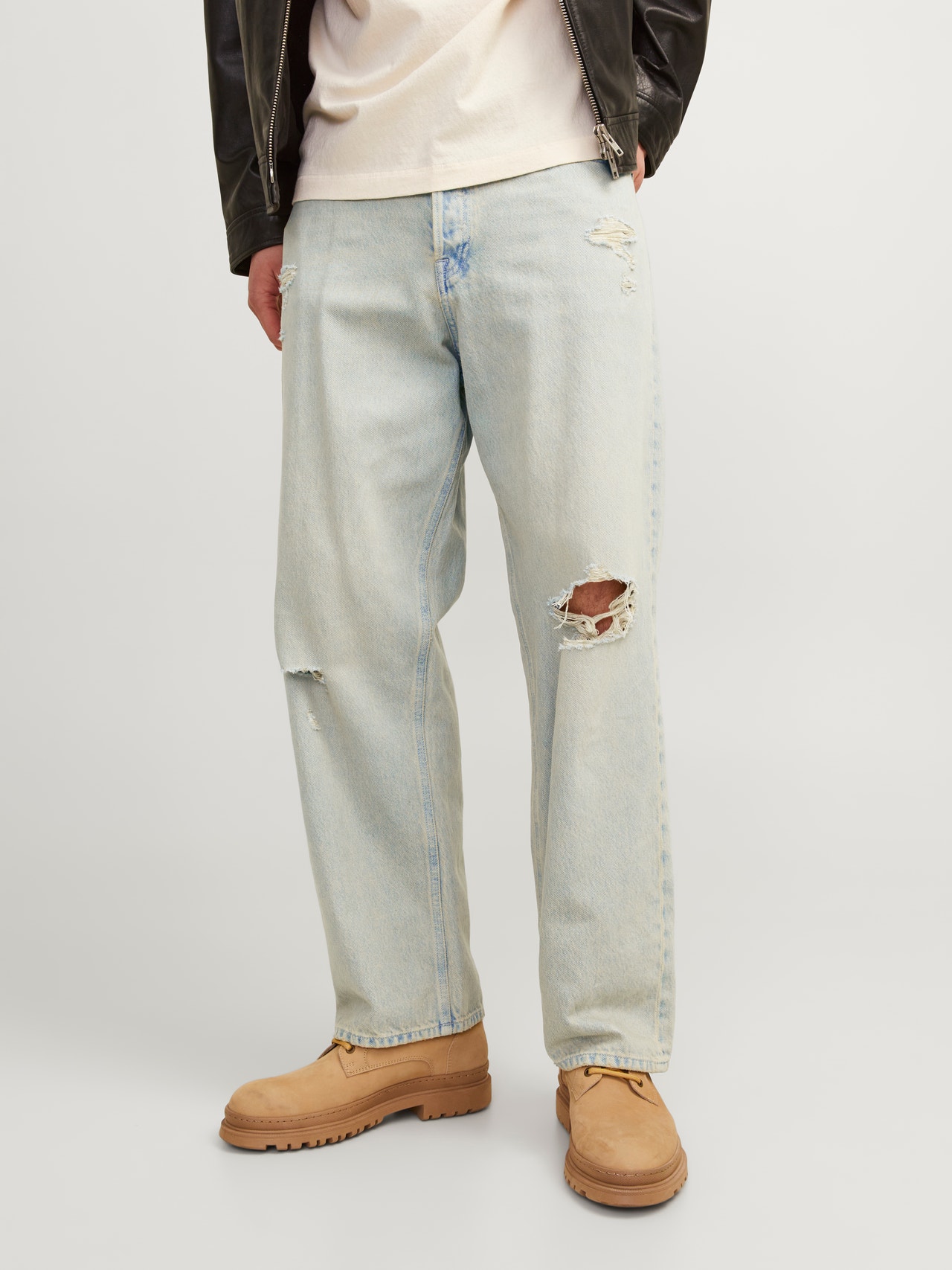 Jack & Jones JJIALEX JJORIGINAL SBD 266 Jeansy o kroju baggy -Blue Denim - 12259601