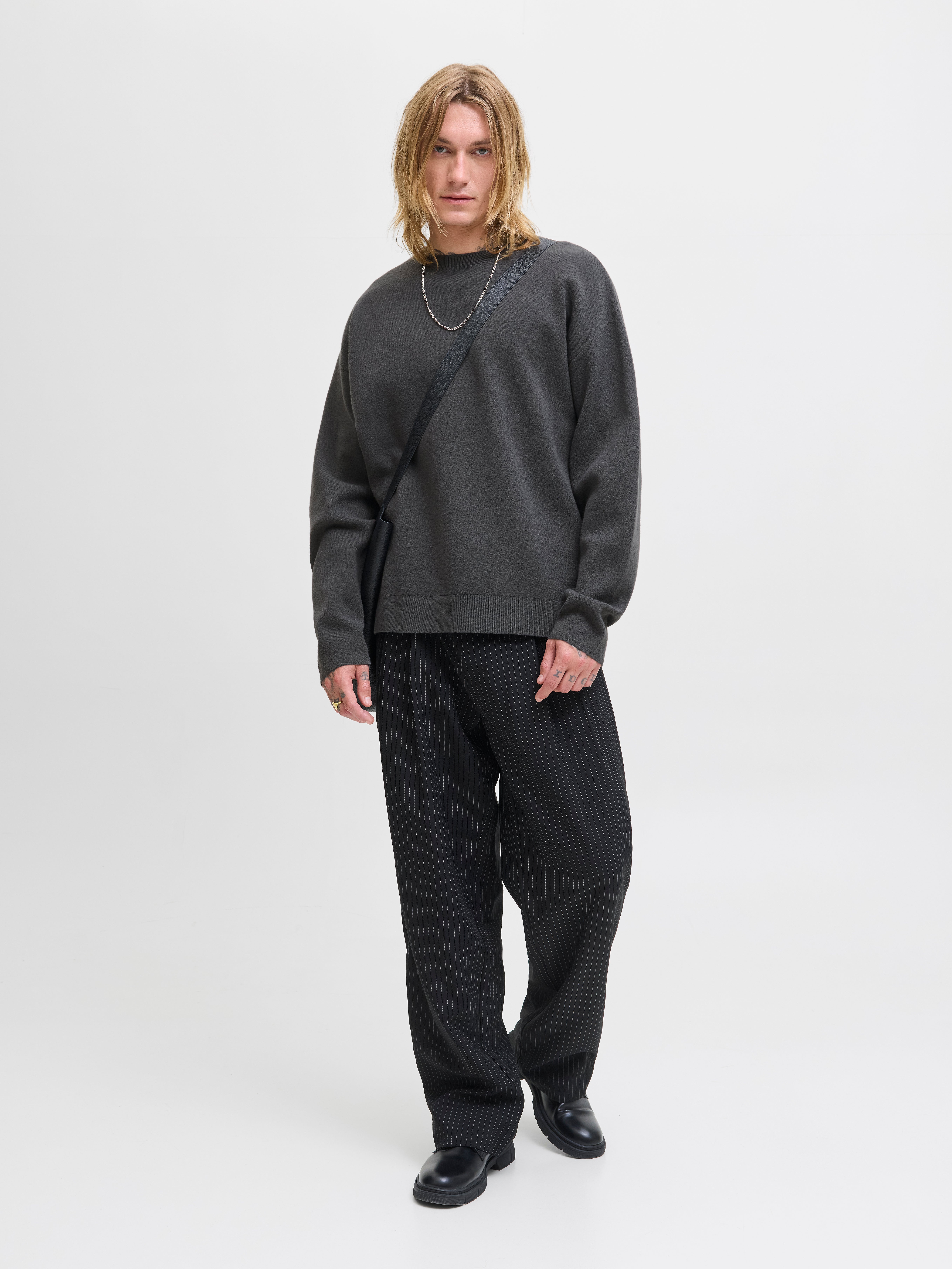 Thumbnail - Einfarbig Strickpullover