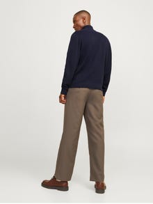 Jack & Jones Plain Quarter zip Knit -Night Sky - 12259664