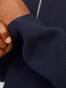 Jack & Jones Plain Quarter zip Knit -Night Sky - 12259664