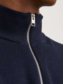 Jack & Jones Plain Quarter zip Knit -Night Sky - 12259664