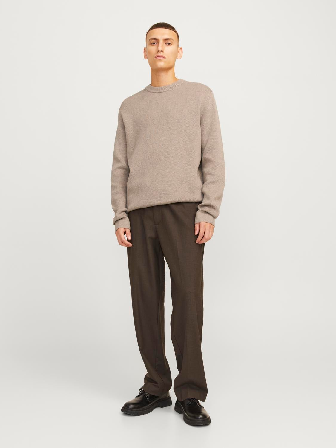 Plain Crew Neck Jumper