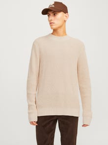 Jack & Jones Vienspalvis Megztinis -Greige - 12259671