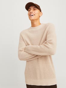 Jack & Jones Vienspalvis Megztinis -Greige - 12259671