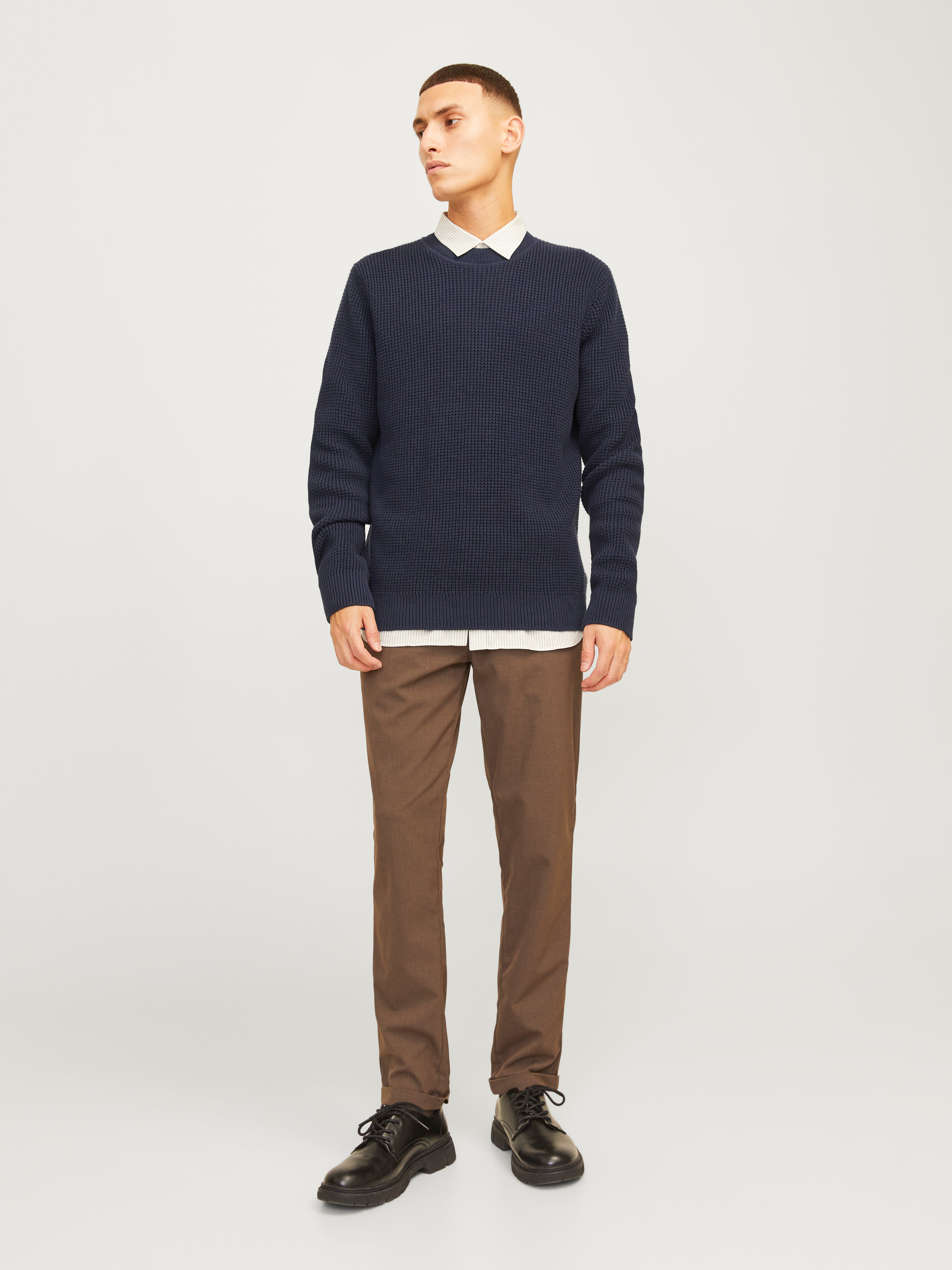 Plain Crew Neck Jumper