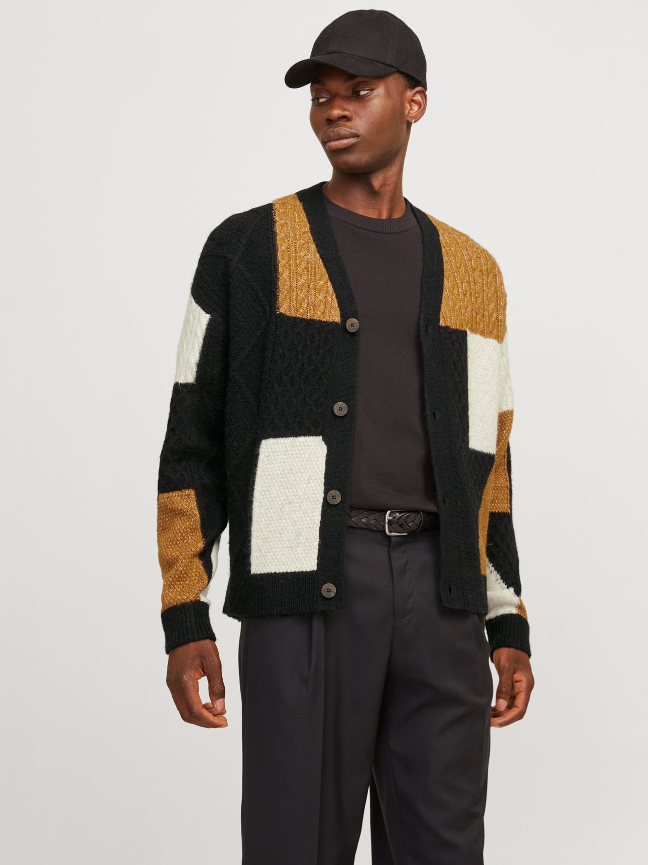 Jack & Jones open knit sweater in cream Jack & Jones open knit sweater in cream