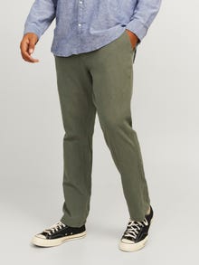 Jack & Jones Plius Siaurėjantis kirpimas Carrot fit Kelnės -Dusty Olive - 12259702
