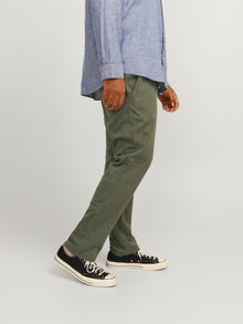 Jack & Jones Plius Siaurėjantis kirpimas Carrot fit Kelnės -Dusty Olive - 12259702