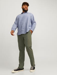 Jack & Jones Plius Siaurėjantis kirpimas Carrot fit Kelnės -Dusty Olive - 12259702