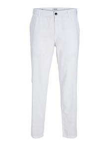 Jack & Jones Plus Size Calças de corte cenoura Tapered Fit -Bright White - 12259702